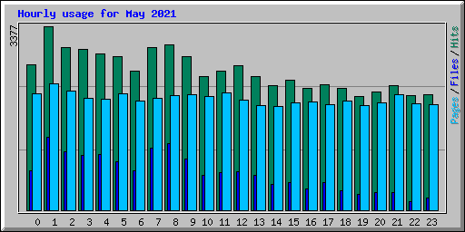 Hourly usage for May 2021